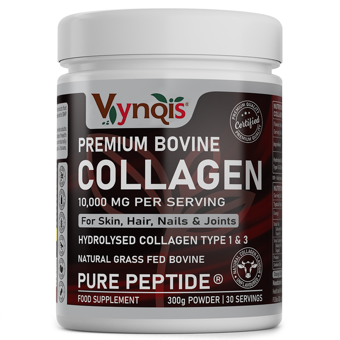 Premium Bovine Collagen Powder 10,000mg Pure Hydrolysed Peptides, 19 Amino Acids, Unflavoured (Collagen Types 1 and 3)